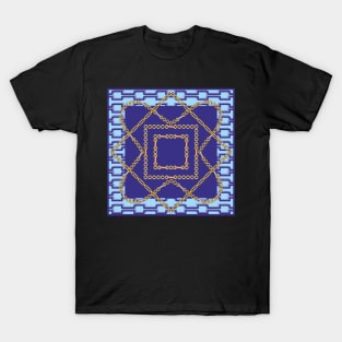 Gold chains, Geometric shapes T-Shirt